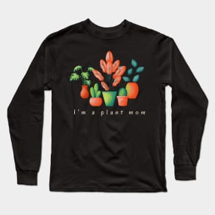 Plant mom t-shirt, indoor plants lover t-shirt Long Sleeve T-Shirt